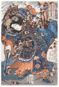 ‡ Utagawa Kuniyoshi (1797-1861), Hu Sanniang (Ko Sanryo Ichijosei)Edo period