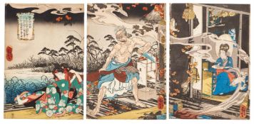 Utagawa Kuniyoshi (1797-1861), A Miracle of Kannon (Kanzeon no reigen)
