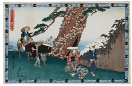 Utagawa Hiroshige (1797-1858), Three woodblock prints
