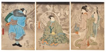 ‡ Utagawa Kuniyoshi (1797- 1861) The Okazaki Cat Demon Edo period