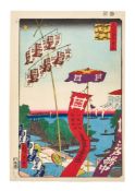 ‡ Utagawa Hiroshige (1797-1858), Kanasugi Bridge and Shibaura (Kanasugibashi Shibaura) Edo period