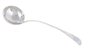 A GEORGIAN OLD ENGLISH PATTERN SOUP LADLE