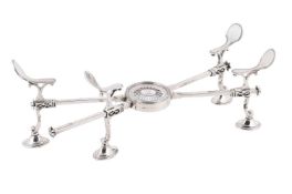 A GEORGE III SILVER DISH CROSS