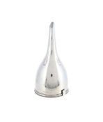 A GEORGE III SILVER WINE FUNNEL