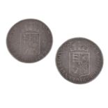 WILLIAM AND MARY, HALFCROWN 1689 (2)