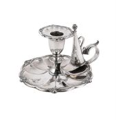 A WILLIAM IV CHAMBER CHAMBERSTICK