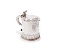 A SILVER TANKARD