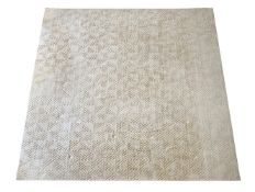A SILK DIP DYE DIAMOND CREAM RUG