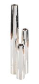 GREGGIO, A GROUP OF THREE SILVER CASED CANDLESTICKS ITALIAN, MODERN
