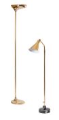 GIOVANNI SANTONI (ITALIAN), SCULPTURAL BRASS STANDARD LAMP FOR C.S. ARTE, DESIGNED 1970-79