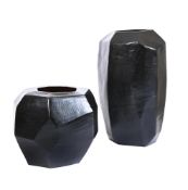 GUAXS (GERMAN) TWO CUBISTIC VASES, MODERN