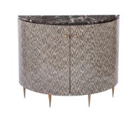 A LACQUERED CABINET WITH MARBLE TOP, DESIGNED BY PETER MIKIC, MODERN