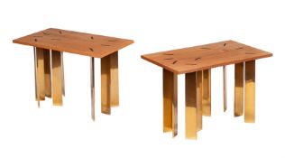 A PAIR OF NINE-LEG OCCASIONAL TABLES, DESIGNED BY PETER MIKIC, MODERN
