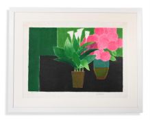 λ BERNARD CATHELIN (FRENCH 1919-2004), STILL LIFE WITH CALLE LILLIES & PEONIES