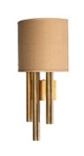 FOUR TUBULAR WALL LIGHTS, IN ITALIAN MODERNIST STYLE, MODERN