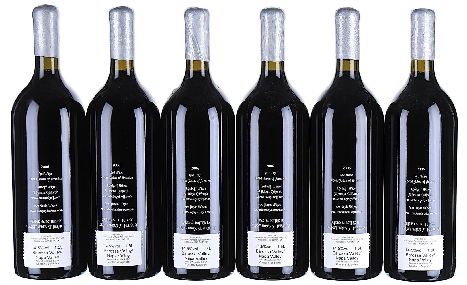 ß 2006 Two Hands & Egelhoff, Two Worlds, Wine of the World (Magnums) - In Bond - Image 2 of 2