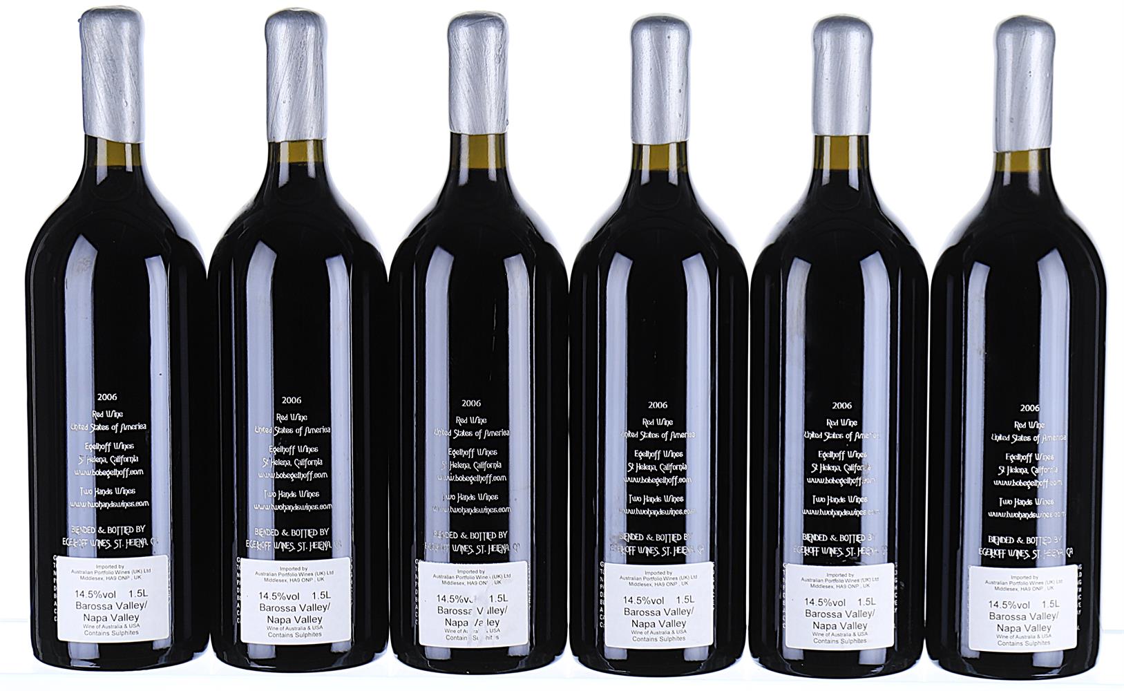 ß 2006 Two Hands & Egelhoff, Two Worlds, Wine of the World (Magnums) - In Bond - Image 2 of 2