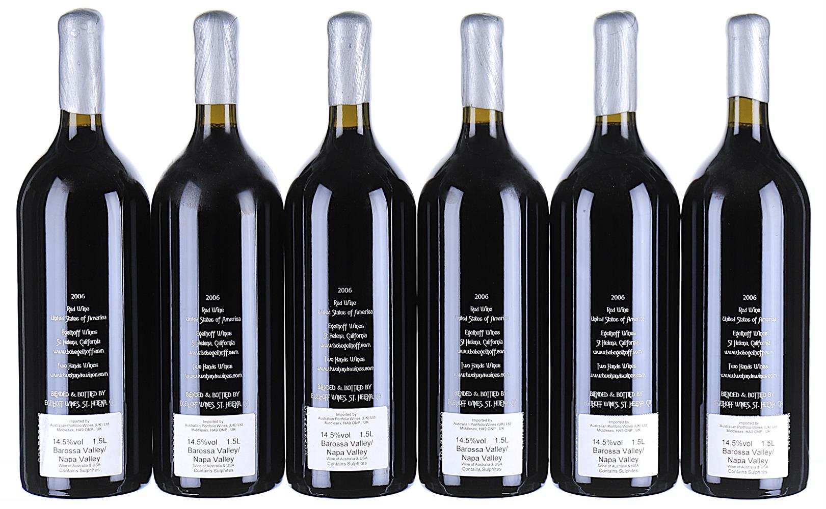 ß 2006 Two Hands & Egelhoff, Two Worlds, Wine of the World (Magnums) - In Bond - Image 2 of 2