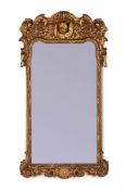 A GILT-GESSO MIRROR OF GEORGE II STYLE, 20TH CENTURY