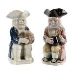 A STAFFORD PEARLWARE TOBY JUG, LATE 18TH CENTURY