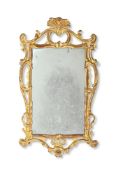 A GILT GESSO AND FRUITWOOD MIRROR, CIRCA 1860