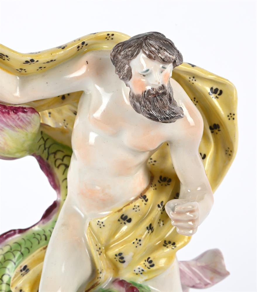 A BOW PORCELAIN MODEL OF NEPTUNE, CIRCA 1760 - Image 2 of 5