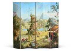λ MICHAEL DILLON (IRISH B. 1957), EXCURSION INTO FANTASY (FOLDING SCREENS)