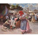 MANNER OF EMERICH VIZKELETY, A DAY AT THE MARKET