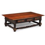 Y A PORTUGUESE ROSEWOOD LOW TABLE, 18TH OR 19TH CENTURY & LATER ADAPTED