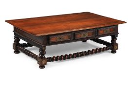 Y A PORTUGUESE ROSEWOOD LOW TABLE, 18TH OR 19TH CENTURY & LATER ADAPTED