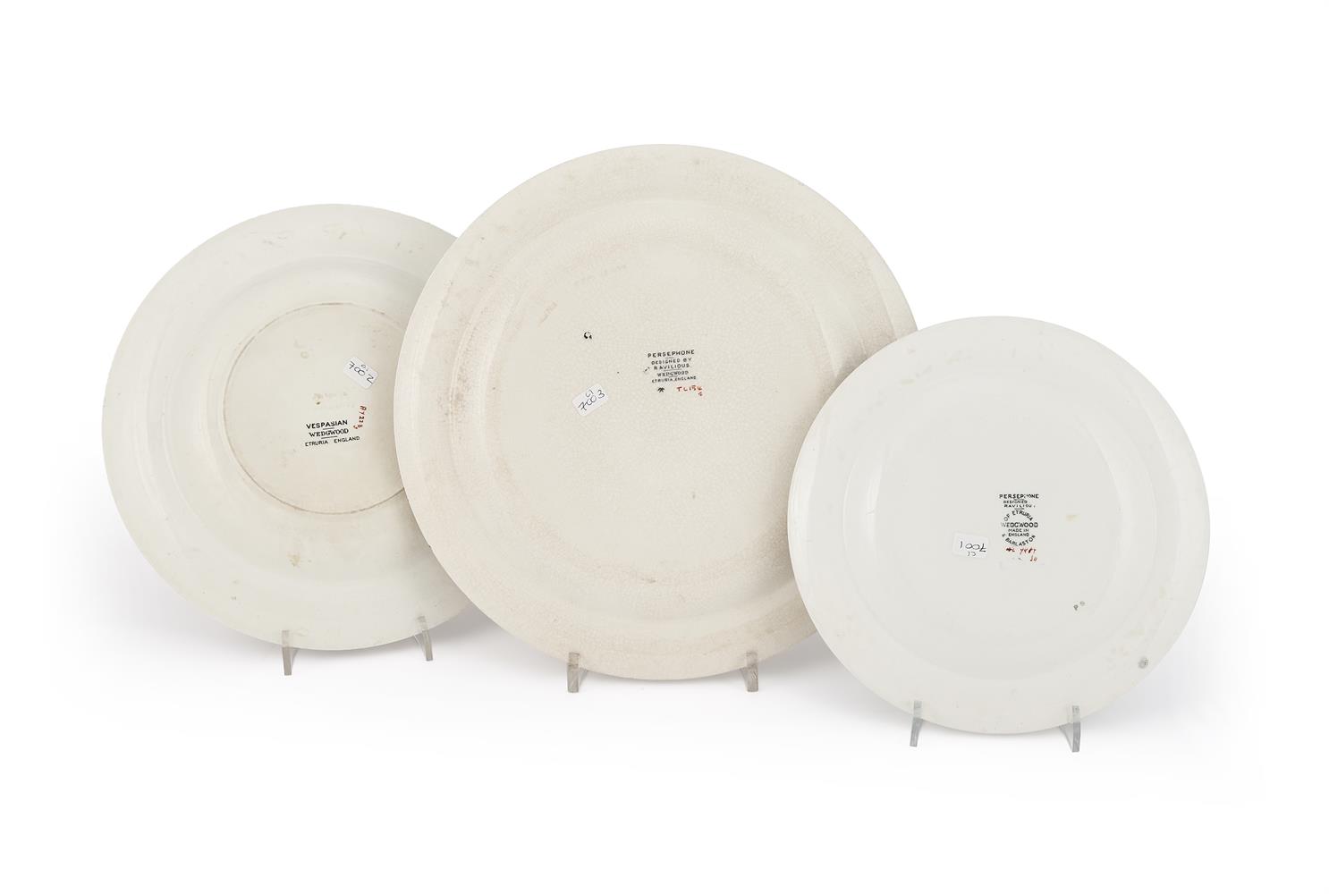 THREE VARIOUS WEDGWOOD PLATES BY RENOWNED 20TH CENTURY DESIGNERS, THIRD QUARTER 20TH CENTURY - Image 2 of 2