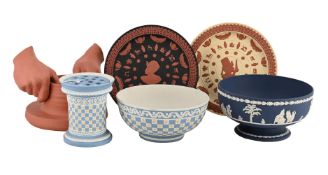 A SELECTION OF WEDGWOOD DRY-BODIED STONEWARES, SECOND HALF 20TH CENTURY