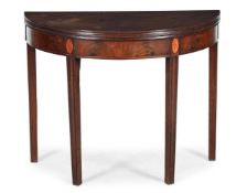 Y A GEORGE III MAHOGANY TEA TABLE, CIRCA 1800O