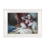 λ YURIY PRYDKO (UKRANIAN B. 1980), TANYA (RECLINING NUDE)