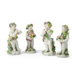 A PAIR OF DERBY FIGURES OF CHERUBS, CIRCA 1770