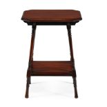 A MAHOGANY TWO TIER OCCASIONAL TABLE, LATE 19TH CENTURY