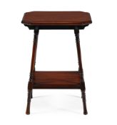 A MAHOGANY TWO TIER OCCASIONAL TABLE, LATE 19TH CENTURY