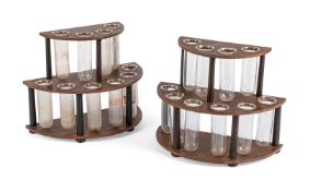 A PAIR OF TWO-TIER FLOWER HOLDERS, BY SIBYL COLEFAX & JOHN FOWLER, OF RECENT MANUFACTURE