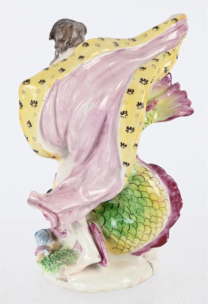 A BOW PORCELAIN MODEL OF NEPTUNE, CIRCA 1760 - Image 4 of 5