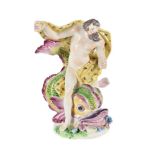 A BOW PORCELAIN MODEL OF NEPTUNE, CIRCA 1760