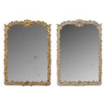 A MATCHED PAIR OF GILTWOOD MIRRORS, 20TH CENTURY