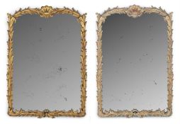 A MATCHED PAIR OF GILTWOOD MIRRORS, 20TH CENTURY
