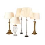 A GROUP OF TABLE LIGHTS, MODERN