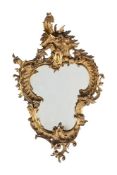 A CARVED GILTWOOD MIRROR, NORTH ITALIAN, 19TH CENTURY