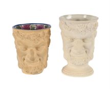 A TURNER CANEWARE SATYR MUG, CIRCA 1800