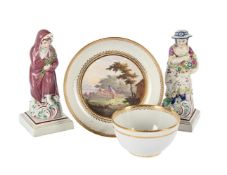 A PAIR OF NEALE & CO. PEARLWARE FIGURES, CIRCA 1785-1790