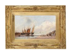 ARTHUR JOSEPH MEADOWS (BRITISH 1843-1907), NEAR GRAVELINES, LOW TIDE