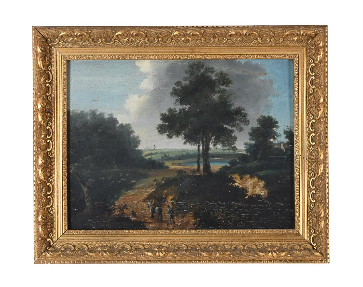 BRITISH SCHOOL (LATE 18TH/EARLY 19TH CENTURY), FIGURES TRAVELLING ON A COUNTRY PATH