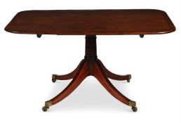 A GEORGE III MAHOGANY BREAKFAST TABLE, CIRCA 1800
