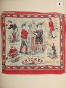 AN AMERICAN CRICKET HANDKERCHIEF, AT PLAY